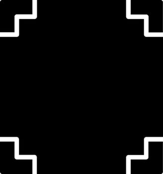 Frame Glyph Icon Design vector