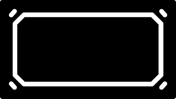 Frame Glyph Icon Design vector