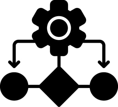 Logical Glyph Icon Design vector