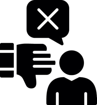 Review Glyph Icon Design vector