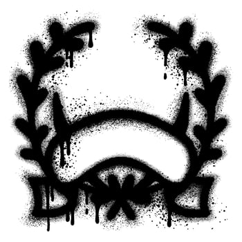 floral background for text in graffiti style vector