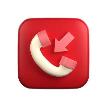 Incoming Call In 3D Illustration png
