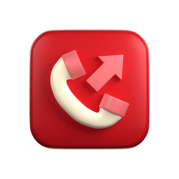 Outgoing Call In 3D Illustration png