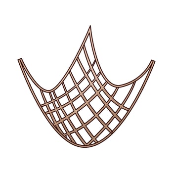 Illustration of fishing net vector