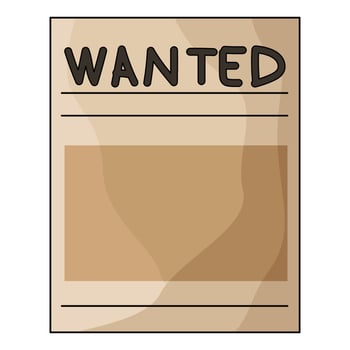 illustration of Wild West Wanted Poster vector