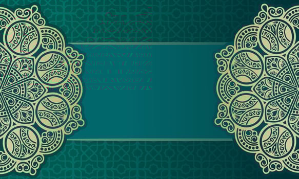 luxury mandala background for frame vector