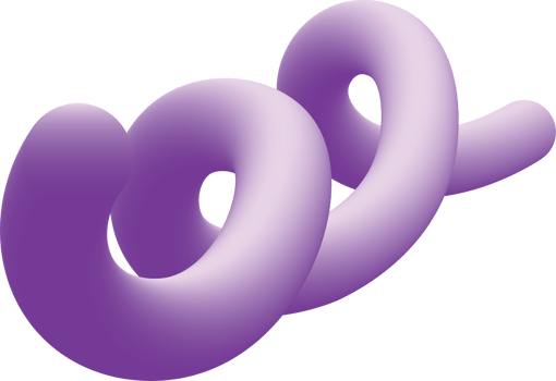 A purple spiral shape with a large loop png