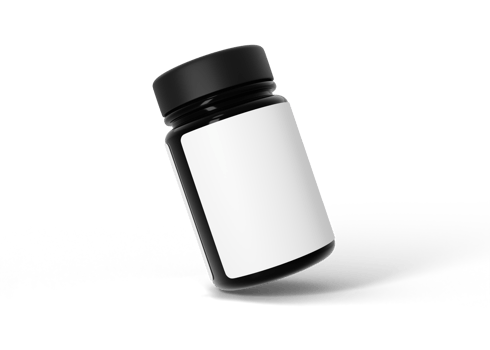 Energy Supplement Bottle Mockup png