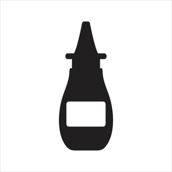 Nasal spray icon. Cold, medicine icon vector