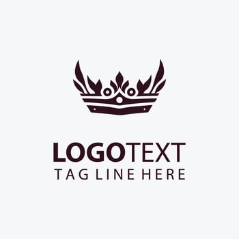 Soar High eagle crown logo vector