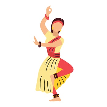Bharatanatyam icon clipart avatar logotype isolated illustration vector