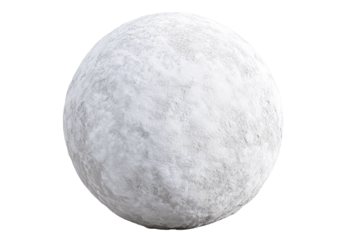 Photo of snowball .Transparent background. Isolated . png