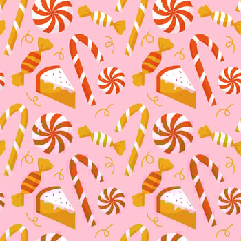 Christmas candy cane background vector