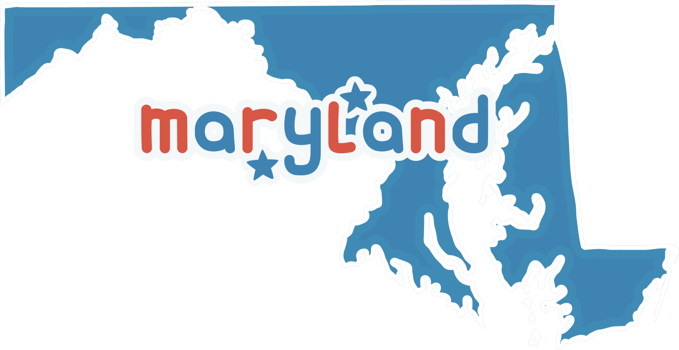 america state map maryland png
