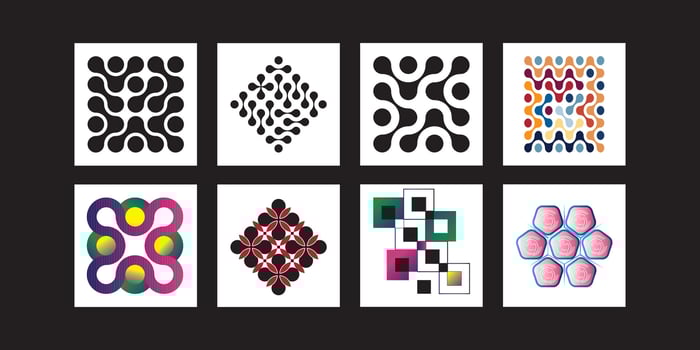 Dynamic Geometric Pattern Collection vector