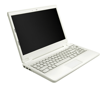 Open Laptop With Black Screen png