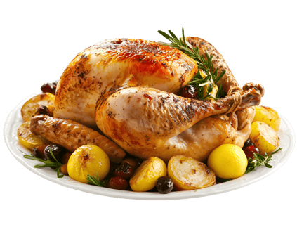 Golden Roasted Turkey Holiday Meal png