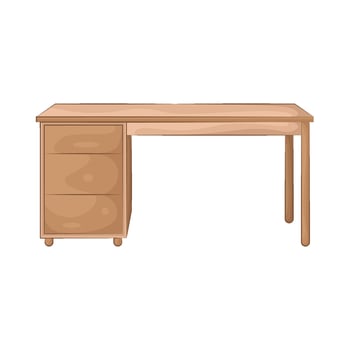 Illustration of school desk vector