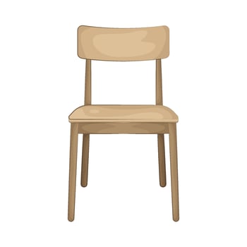 Illustration of school chair vector