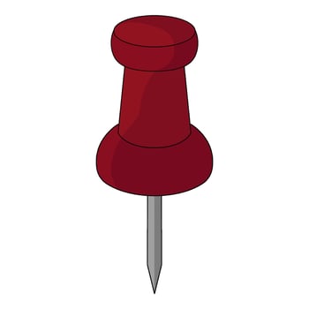 illustration of push pin vector