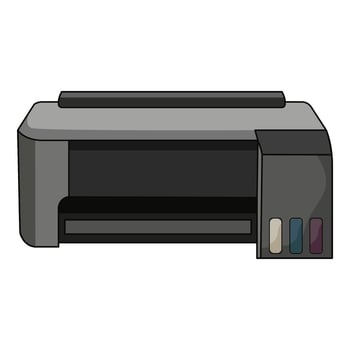 illustration of printer vector