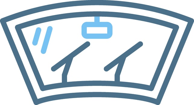 Wiper Line Two Colour Icon Design vector