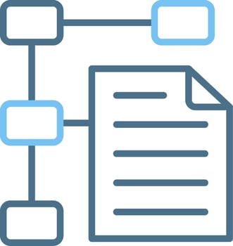 Structure Line Two Colour Icon Design vector