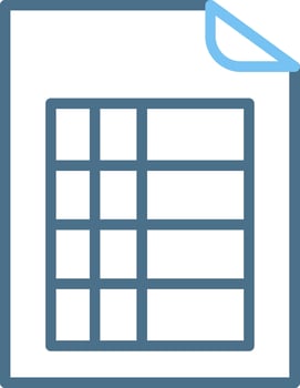 Excel Line Two Colour Icon Design vector