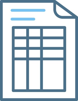 Data Line Two Colour Icon Design vector