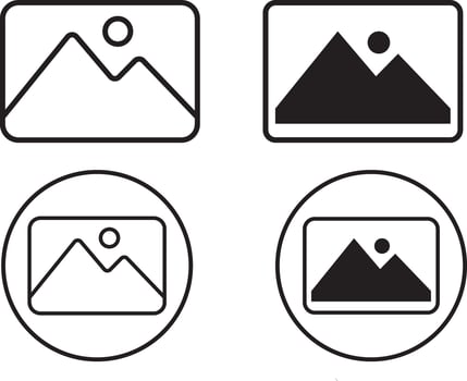 photo gallery icon. Photo album sing. picture symbol. photo album icon. vector