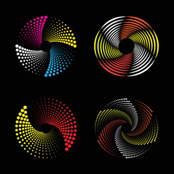 Retro vintage style, hand drawn decorative elements. vector
