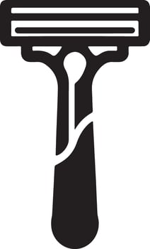 Premium Razor Silhouette Design for Print and Digital Media vector