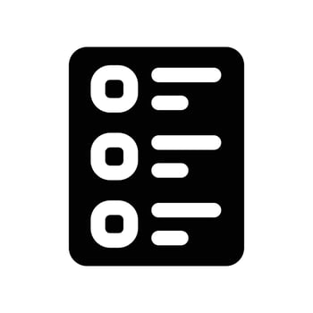task icon. glyph icon for your website, mobile, presentation, and logo design. vector