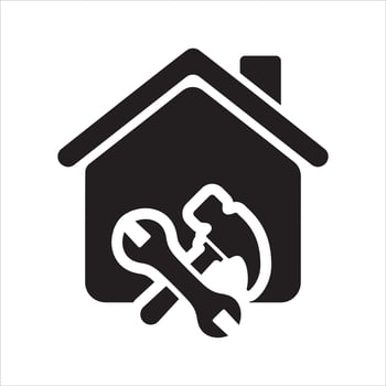 Home renovation icon vector