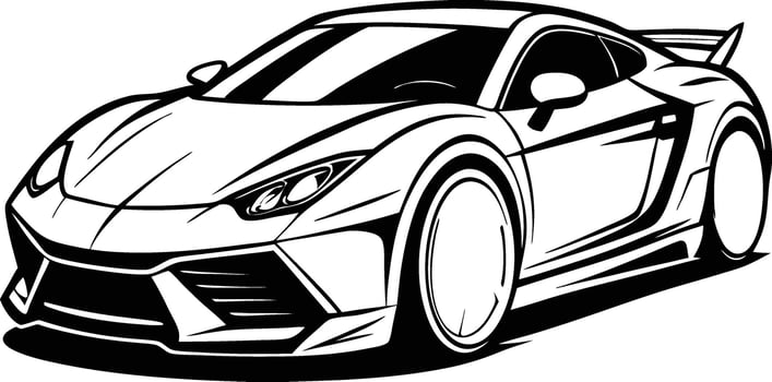 Vintage abstract modern Car vector