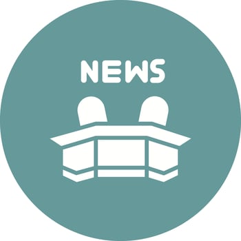 Newsroom Icon Design vector