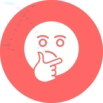 Thinking Face Icon Design vector