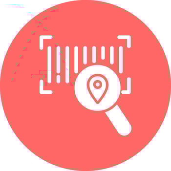 Barcode Tracking Icon Design vector