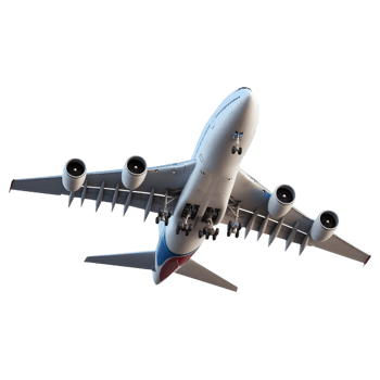 Airplane Landing Gear Large Jet Engine Isolated on Transparent Background png