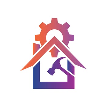 Construction home logo vector