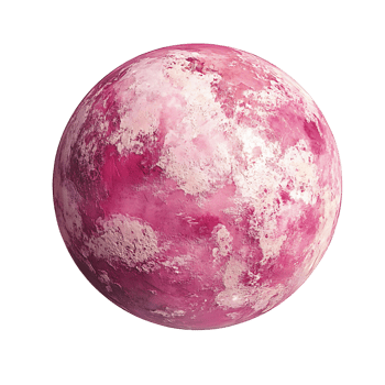 Transparent Background Pink Planet Art png