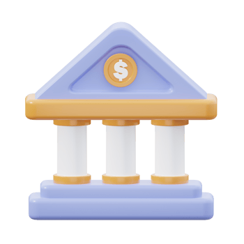 3D Bank Illustration png