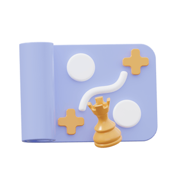 3D Business Strategy Illustration png