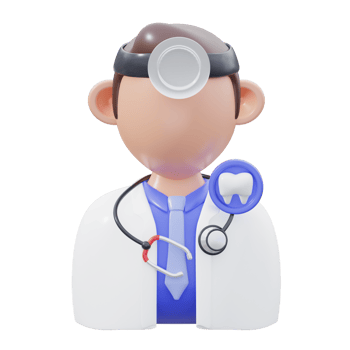 3D Dentist Illustration png