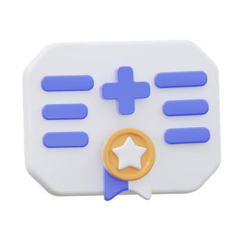 3D Doctor License Illustration png