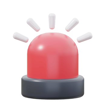 3D Emergency Sirine Illustration png
