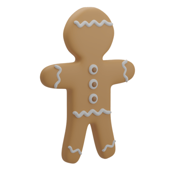 3D Gingerbread Illustration png