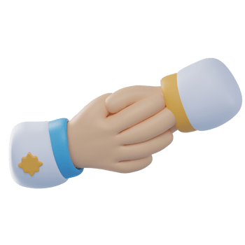3D Handshake Illustration png