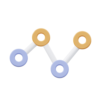 3D Line Chart Illustration png