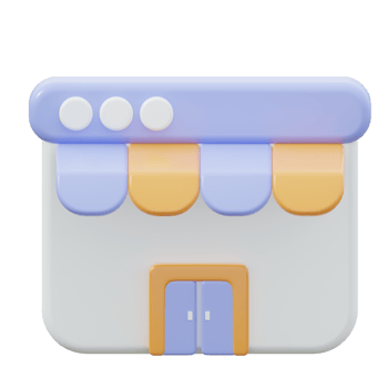 3D Marketplace Illustration png